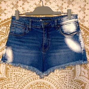 “KUT FROM THE CLOTH” JANE HIGH RISE DENIM SHORTS WITH POCKETS, LADIES SIZE 8